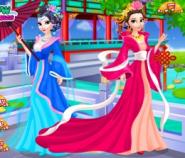 Anna Ve Elsa'nın Çin Stili