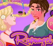 Rapunzel'den Flynn'a Komik Makyaj