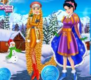 Rapunzel Ve Pamuk Prenses'in Kış Kıyafetleri
